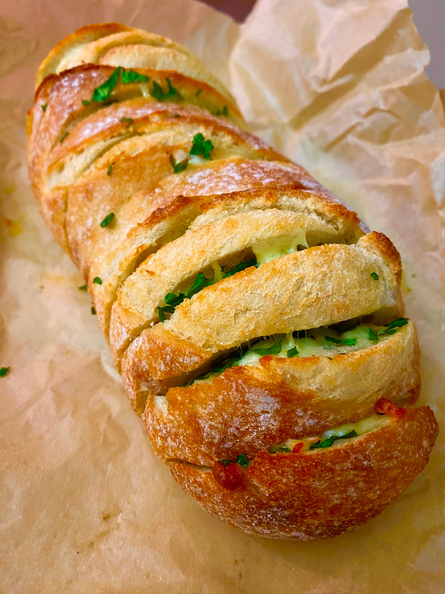 Garlic Loaf with Fresh Herbs